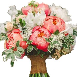 Rustic Hand Tied White Bouquet