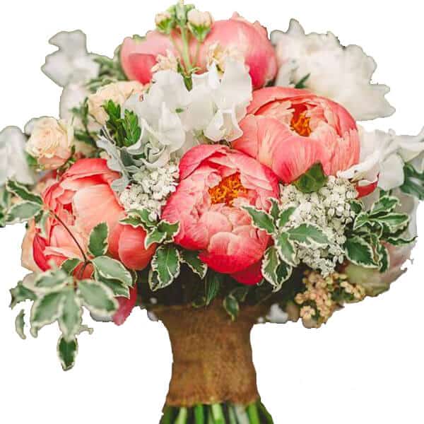 Rustic Hand Tied White Bouquet