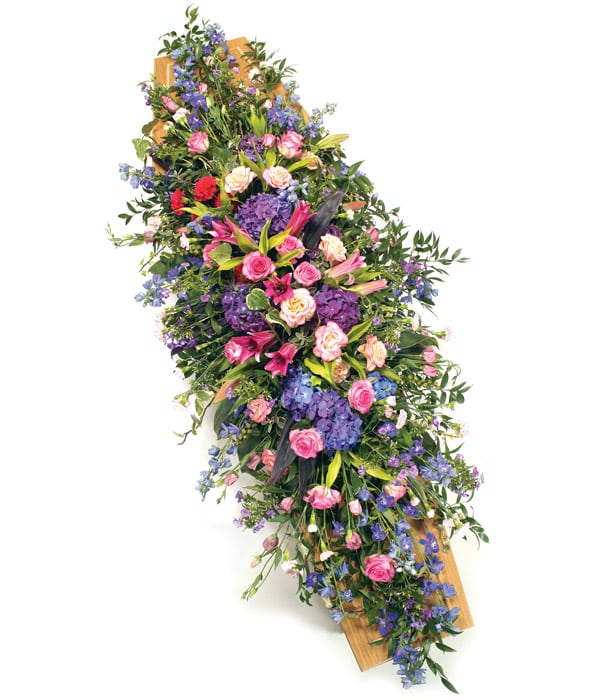 Pink & Mauve Casket Spray